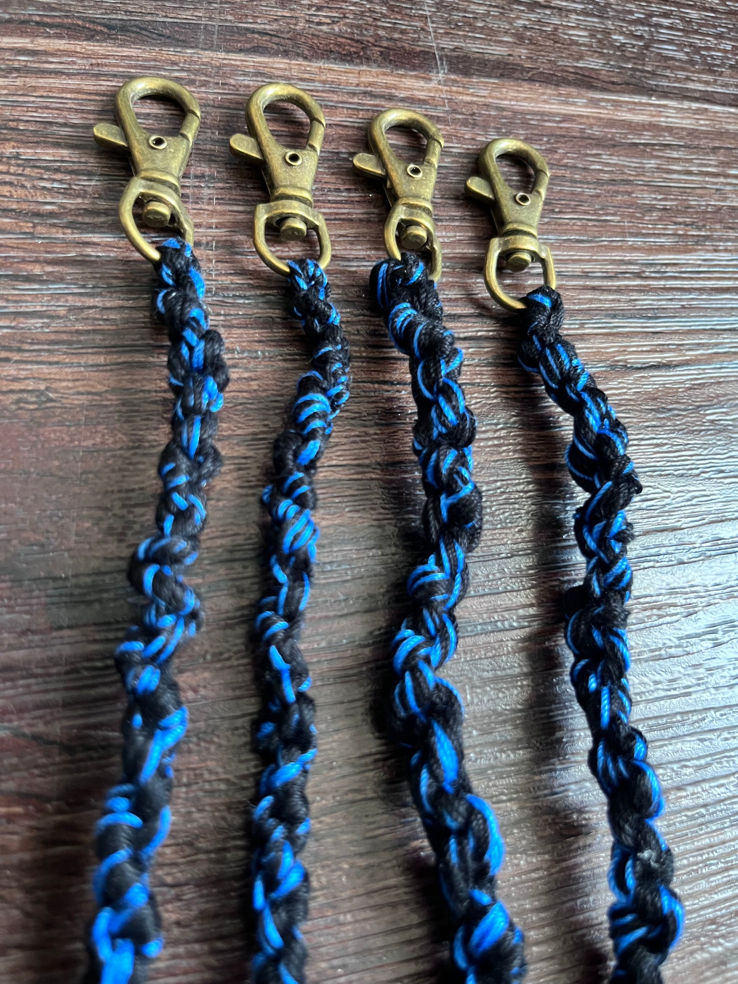 Knot Black and Blue tzit tzits