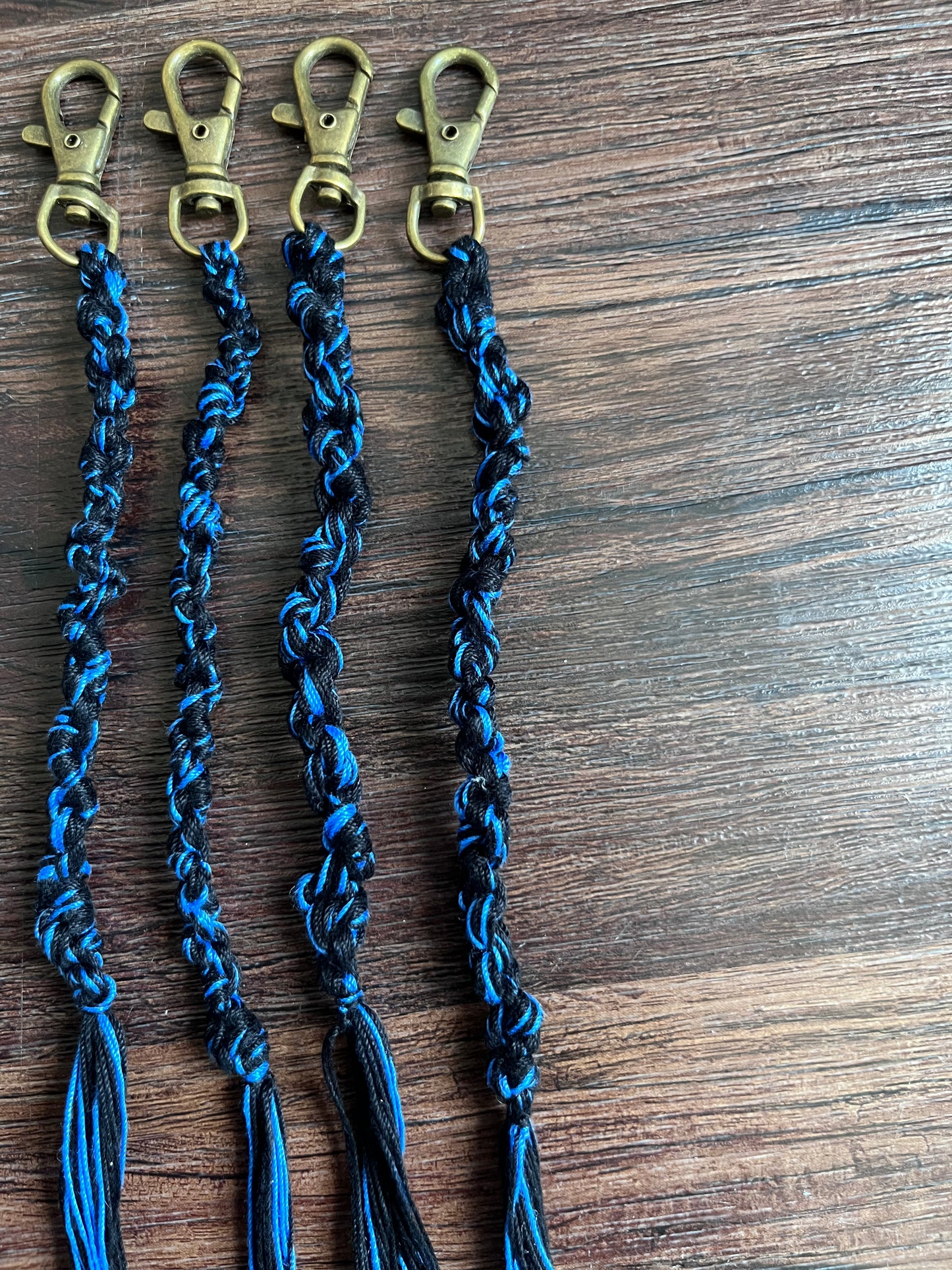 Knot Black and Blue tzit tzits