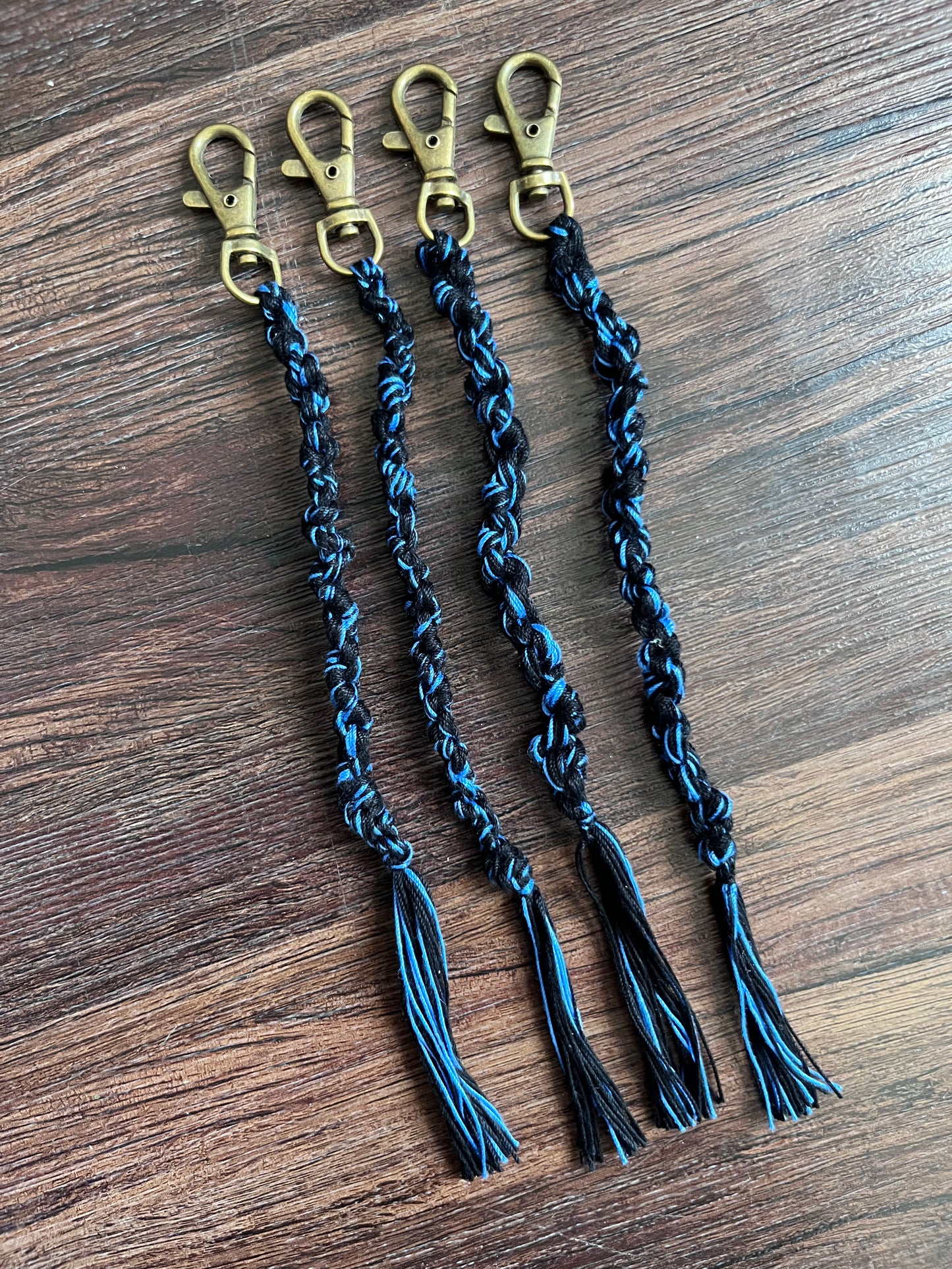 Knot Black and Blue tzit tzits