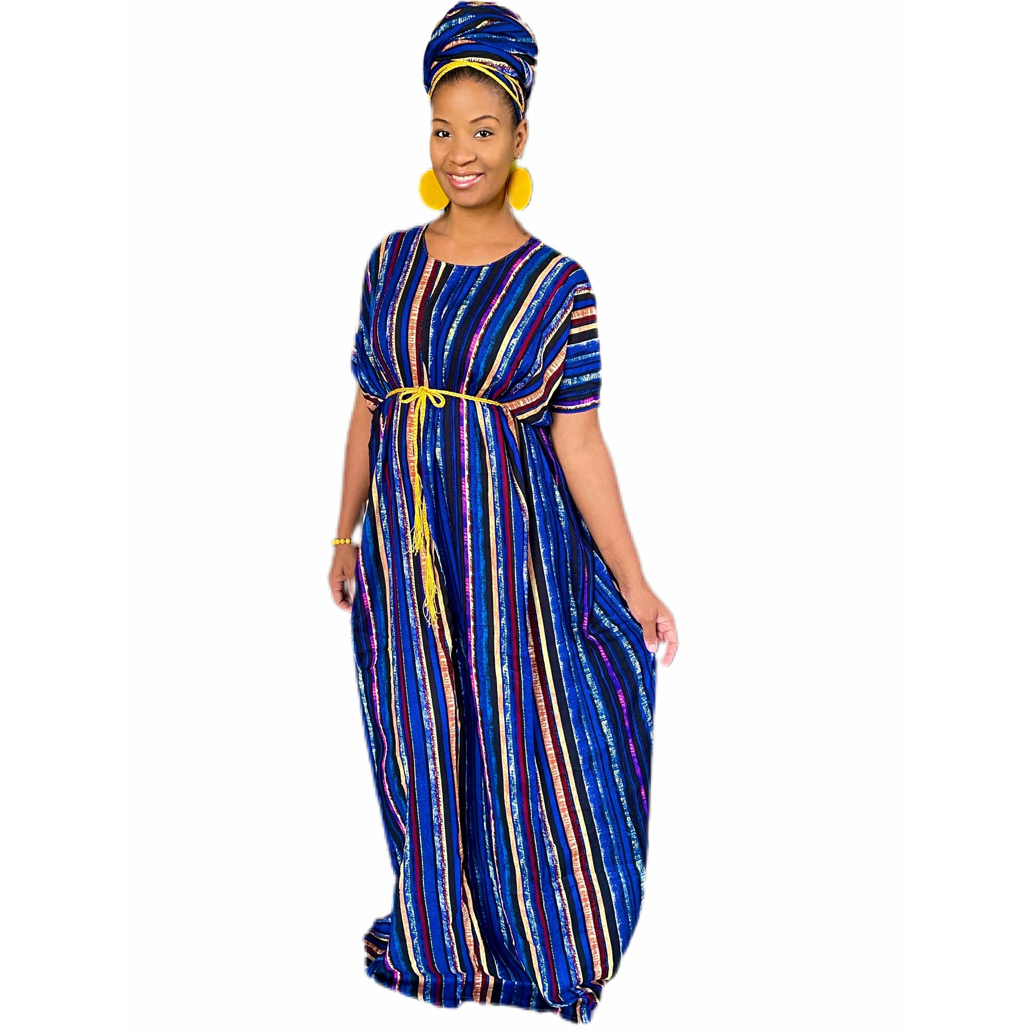Blue Mix African Kaftan