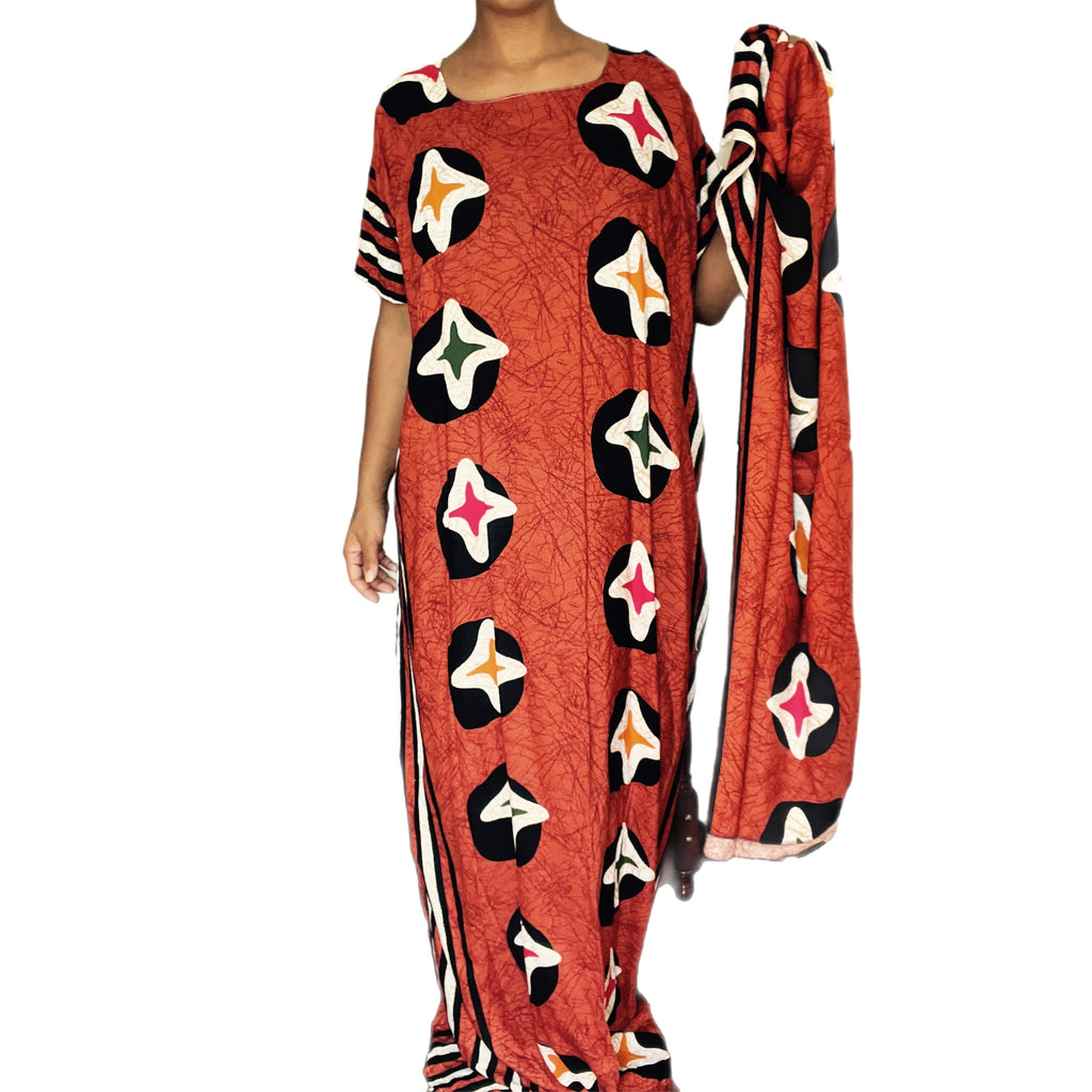 Rich African Soil Kaftan Dress