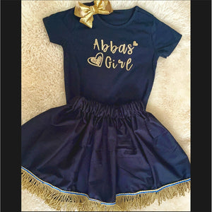 ABBA’s Girl Toddler Set Black and Gold